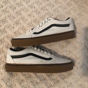 Old Skool White Vans